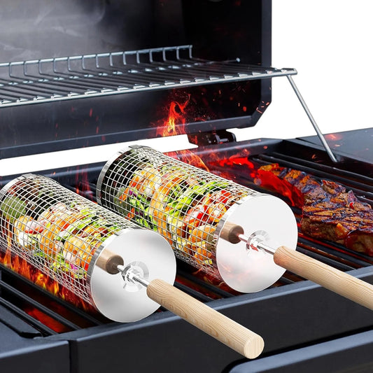 GrillTumblr™ Rotating Grill Cage