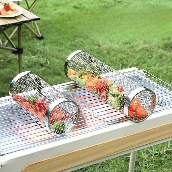 GrillTumblr™ Rotating Grill Cage